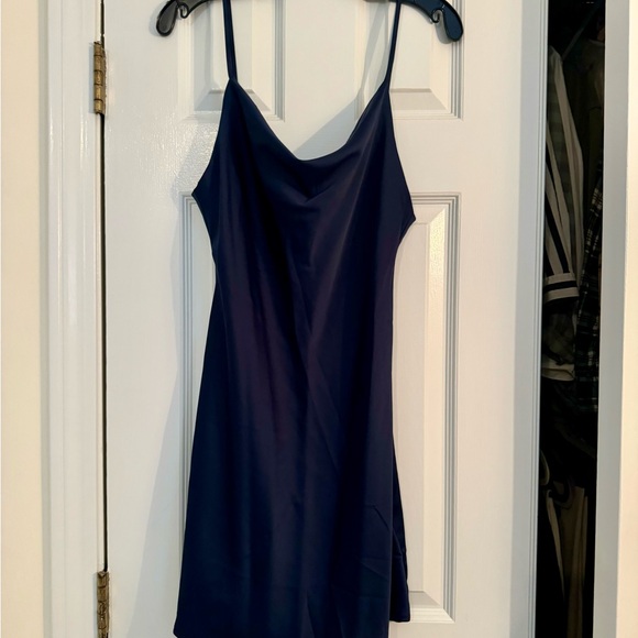 Urban Outfitters-Mini Slip Dress in Navy - Picture 3 of 4